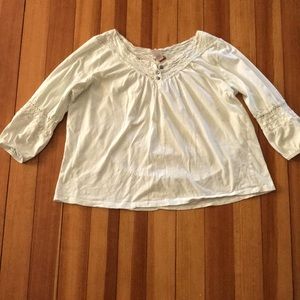 White peasant top